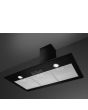 Smeg KSED95NEE 90cm Chimney Hood, Black