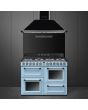 Smeg KT110BLE 110cm Victoria Chimney Hood, Black