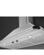Smeg KTR90XE 90cm Victoria Chimney Hood, Stainless Steel