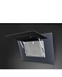 Smeg KV194G 90cm Linea Angled Chimney Auto Vent 2.0 Hood, Neptune Grey
