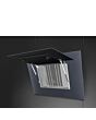 Smeg KV194G 90cm Linea Angled Chimney Auto Vent 2.0 Hood, Neptune Grey