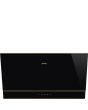 Smeg KV694R 90cm Dolce Stil Novo Angled Chimney Hood with Copper Trim Auto
