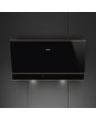 Smeg KV694R 90cm Dolce Stil Novo Angled Chimney Hood with Copper Trim Auto
