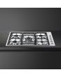 Smeg PGF95-4 87cm Classic Gas Hob, Stainless Steel