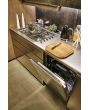 Smeg PGF95-4 87cm Classic Gas Hob, Stainless Steel