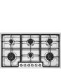 Smeg PGF962 90cm Classic Gas Hob, Stainless Steel