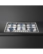 Smeg PGF962 90cm Classic Gas Hob, Stainless Steel