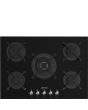 Smeg PV375N 75cm Classic Gas Hob in Black Gas on Glass on Steel