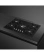 Smeg PV375N 75cm Classic Gas Hob in Black Gas on Glass on Steel