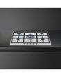 Smeg PX375 73cm Classic Gas Hob, Stainless Steel
