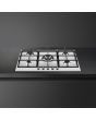 Smeg PX375 73cm Classic Gas Hob, Stainless Steel