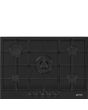 Smeg PX375MB 75cm Classic Gas Hob, Matte Black