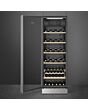 Smeg SCV115GS Freestanding Wine Cooler - Silver Glass