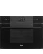 Smeg SO4102M1B3 45cm Linea Combi Microwave , Black