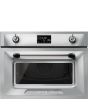 Smeg SO4902M1X 45cm Victoria Combi Microwave, Stainless Steel