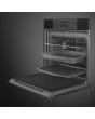 Smeg SOP6102S2PB3 60cm Linea Pyrolytic SteamOne Oven, Black