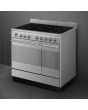 Smeg SUK92CMX9 90cm Concert Electric Range Cooker, Stainless Steel