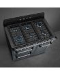 Smeg TR103GR 100cm Victoria Dual Fuel Range Cooker, Slate Grey