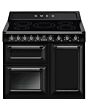Smeg TR103IBL2 100cm Victoria Electric Range Cooker, Black