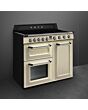 Smeg TR103IP2 100cm Victoria Electric Range Cooker, Cream