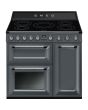 Smeg TR93IGR2 90cm Victoria Electric Range Cooker, Slate Grey
