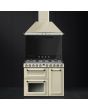 Smeg TR93P 90cm Victoria Dual Fuel Range Cooker, Cream