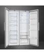 Smeg UKFF18EN2HX 60cm Freestanding No Frost Freezer, Stainless Steel