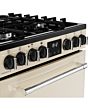 Belling MRA FARMHOUSE 60cm Dual Fuel Cooker with Double Oven - Cream