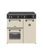Stoves RCA RICH 90Ei TCH 90cm Richmond Electric Induction Touch Range Cooker - Cream