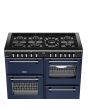 Stoves DX RCA RICH 110DF 110cm Richmond DX Dual Fuel Range Cooker - Midnight Blue