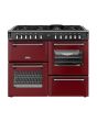 Stoves DX RCA RICH 110DF 110cm Richmond DX Dual Fuel Range Cooker - Garnet Red
