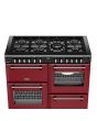Stoves DX RCA RICH 110DF 110cm Richmond DX Dual Fuel Range Cooker - Garnet Red