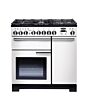 Rangemaster PDL90DFFWH/C 90cm Dual Fuel Range Cooker