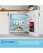 Fridgemaster MBUR60121E 82cm High Integrated Under Counter Fridge - Fixed Door Fixing Kit - White - 