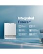 Fridgemaster MBUZ6097E 82cm High Integrated Under Counter Freezer - Fixed Door Fixing Kit - White - 
