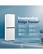 Fridgemaster MC55240E 175cm High 50/50 Freestanding Fridge Freezer - White - E Rated 