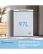 Fridgemaster MCF100E 97L Chest Freezer, White 