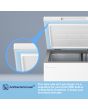Fridgemaster MCF100E 97L Chest Freezer, White 