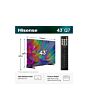 Hisense 43Q7STUK 43 Inch Qled 4K Ultra HD Ai Smart TV With Freely 