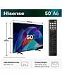Hisense 50A6STUK 50 inch 4K Ultra HD AI Smart TV with Freely