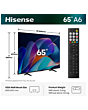 Hisense 65A6STUK 65 inch 4K Ultra HD AI Smart TV with Freely