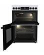 Hisense HDCEC6C20W Electric Cooker With Double Oven, 60 Cm
