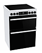 Hisense HDCEC6C20W Electric Cooker With Double Oven, 60 Cm