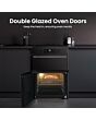 Hisense HDCEIT6C20B Induction Electric Cooker With Double Oven, Black, A Rated Black