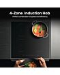 Hisense HDCEIT6C20B Induction Electric Cooker With Double Oven, Black, A Rated Black