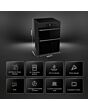 Hisense HDCEIT6C20B Induction Electric Cooker With Double Oven, Black, A Rated Black