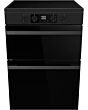 Hisense HDCEIT6C20B Induction Electric Cooker With Double Oven, Black, A Rated Black