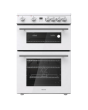 Hisense HDE3211BWUK Freestanding Ceramic Electric Cooker With Double Oven 