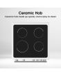 Hisense HDE3211BWUK Freestanding Ceramic Electric Cooker With Double Oven 