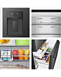 Hisense RF815N4SEFE American 3 Door French Door, Plumbed Water dispenser, Integrated Ice maker, Stai